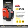 Máquina de soldar inversora WARC ARC240c