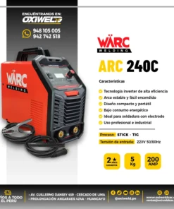 Máquina de soldar inversora WARC ARC240c