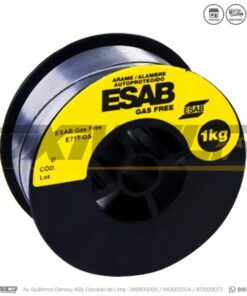Alambre fluxcore e71tgs 1.00mm 1kg esab ,ideal para máquinas MIG sin Gas. Presentación de 1Kg y 5kg 0.8mm y 1.0mm para una mayor duración