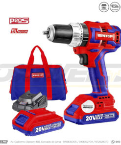 TALADRO PERCUTOR 1/2 20V LI B2 + 2 BATERIAS EMTOP