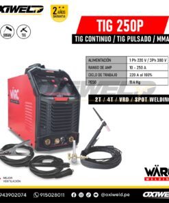 maquina soldar tig warc 250ip
