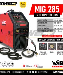 maquina multiproceso warc mig 285