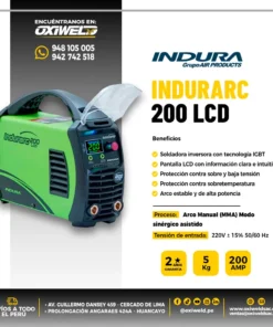 MAQUINA DE SOLDAR INDURARC LCD 200