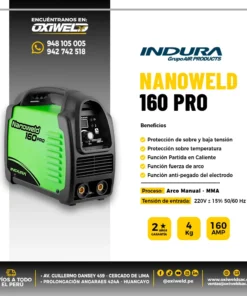 MAQUINA DE SOLDAR INDURA NANOWELD 160PRO