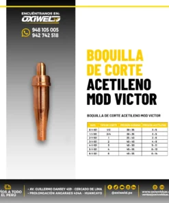 BOQUILLA DE CORTE ACETILENO MOD VICTOR