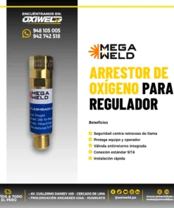 ARRESTOR DE OXÍGENO PARA REGULADOR