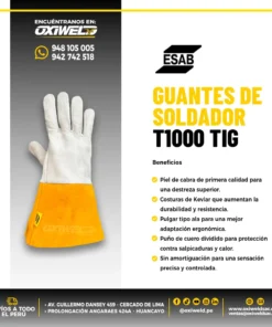 ESAB GUANTES TIG T1000