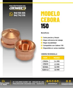 MODELO CEBORA 150 PARA CORTE POR PLASMA