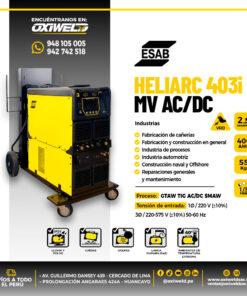 Máquina de soldar ESAB Heliarc 403i