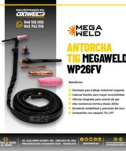 ANTORCHA TIG POR RASPADO 26FV122W