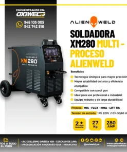 SOLDADORA XM280 MULTI-PROCESO ALIENWELD