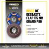 Disco De Desbaste Flap 115mm Grano P80