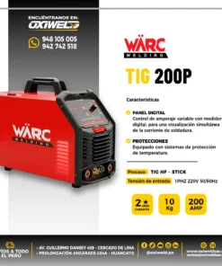 Soldadora Inverter Warc TIG 200P