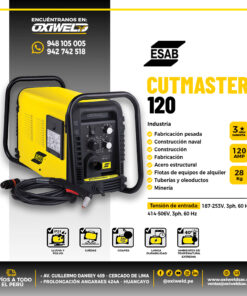 Cortadora Plasma ESAB Cutmaster 120 Industrial 120A